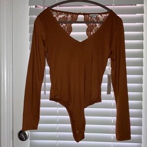 Iris Rust Long Sleeve Bodysuit